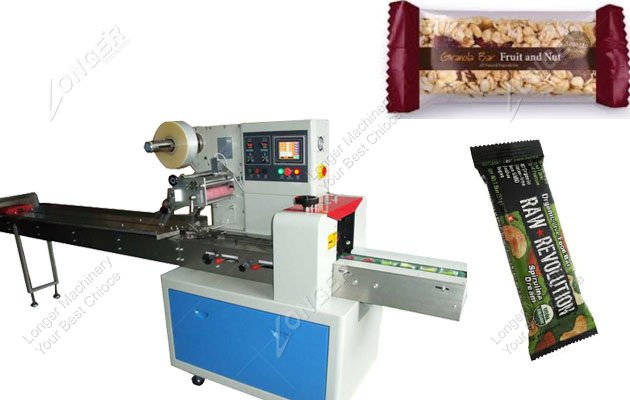 Price Of Horizontal Flow Wrapping Machine For Granola Bar