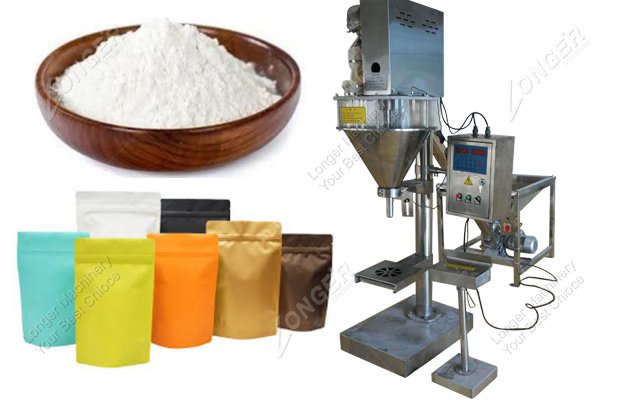 Manual Stand Up Pouch Filling And Sealing Machine For Starch
