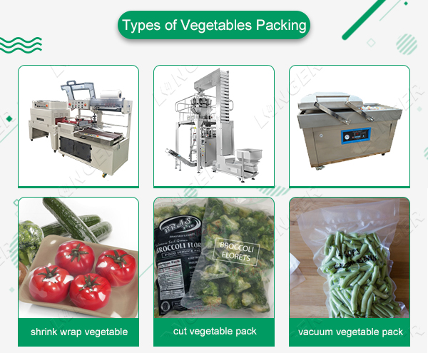 Types of vegetable packing